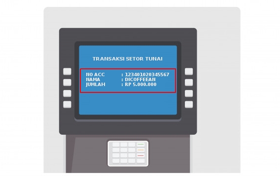 Proses Setor Tunai BRI