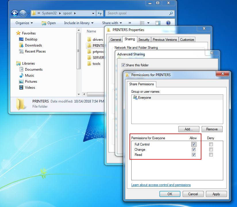 Access is Denied Add Printer via Local Port