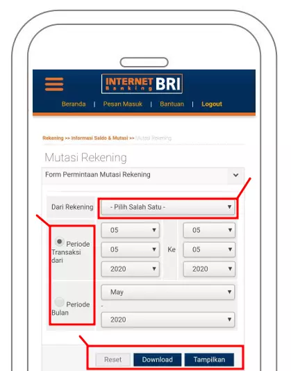 Cara Cek Mutasi Rekening BRI Melalui Handphone