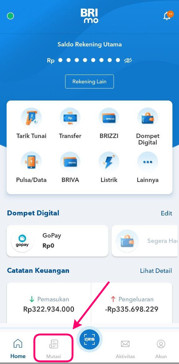 Cara Cetak Rekening Koran BRI Melalui BRImo